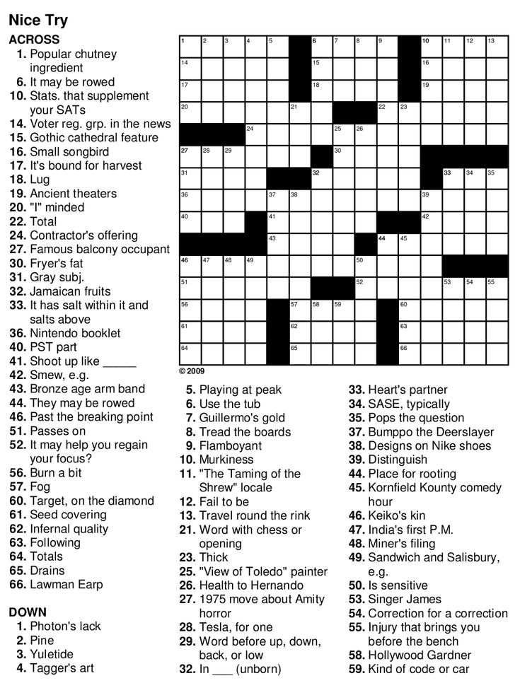 Easy Crossword Puzzles For Seniors Free Printable Crossword Puzzles  - Printable Trivia Easy Crossword Puzzles Adults