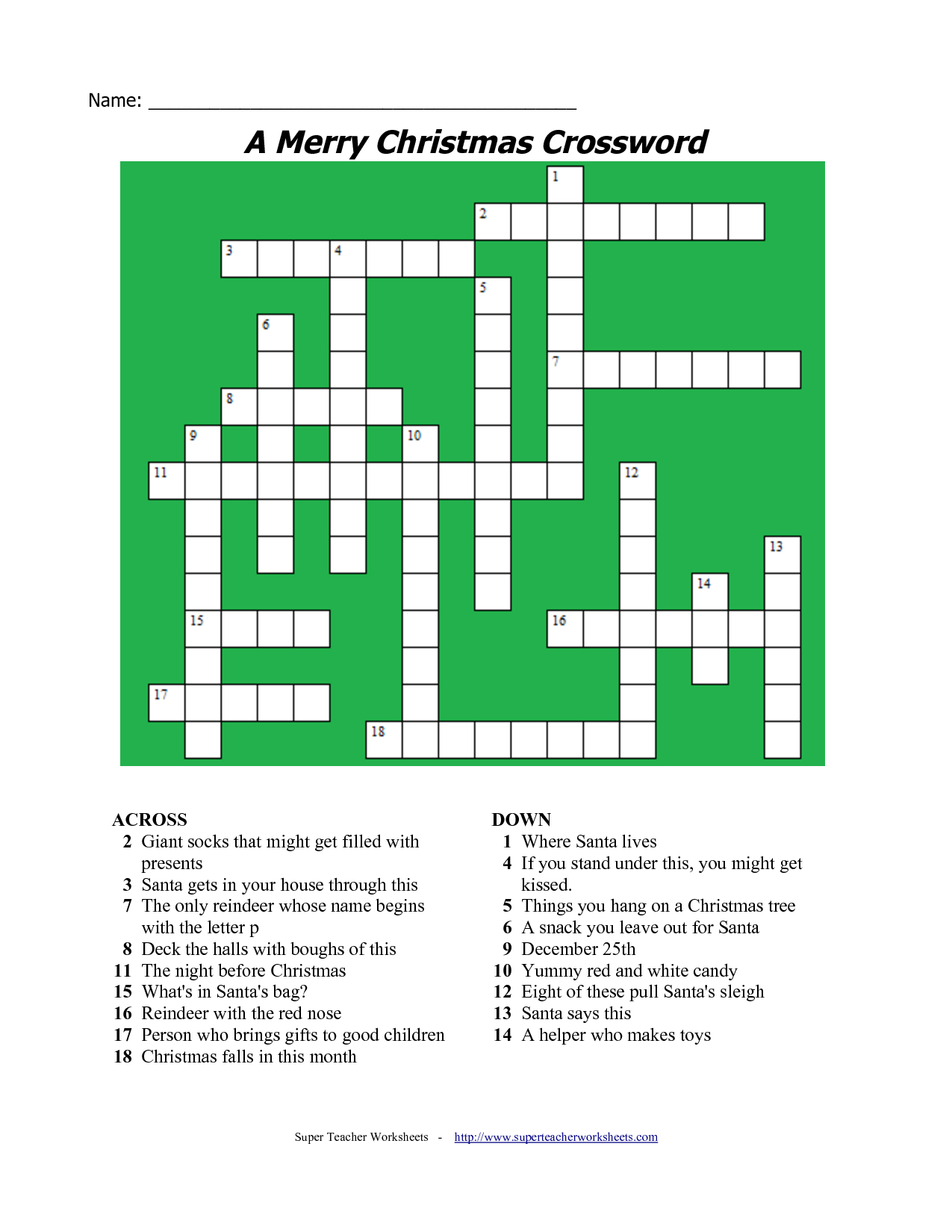 Simple English Crossword Puzzles With Answers - Quick Easy Bookmark Crossword Clue