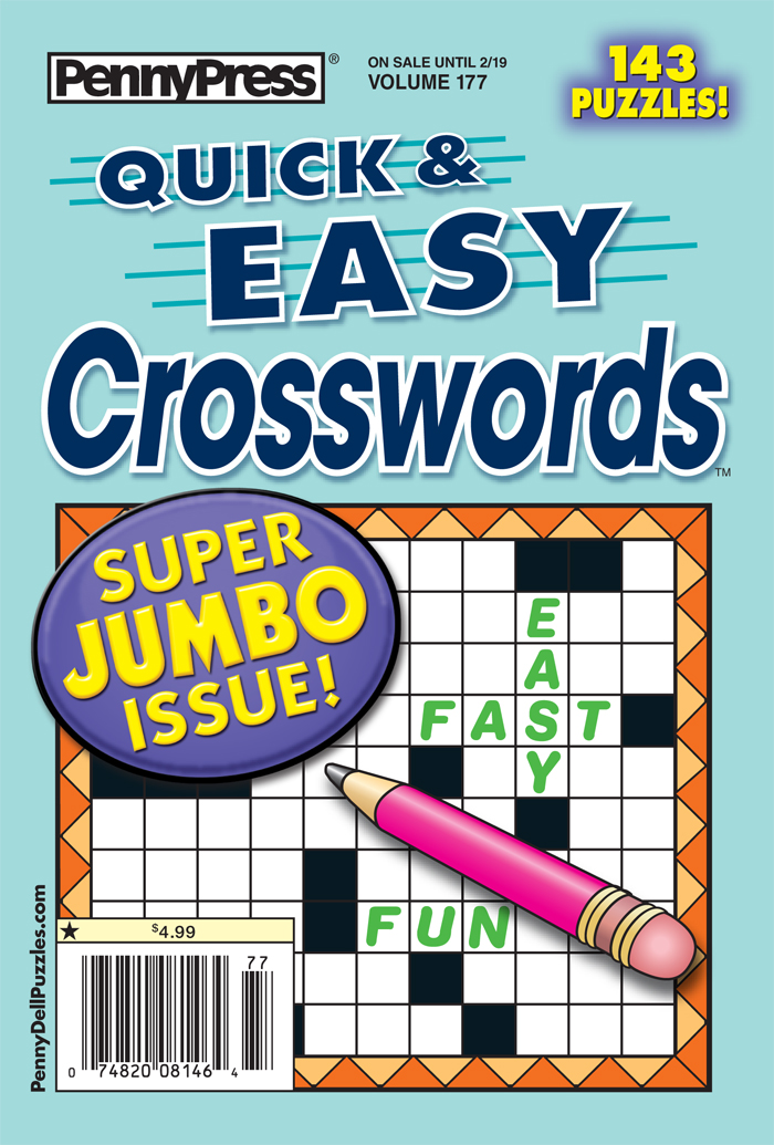 Quick Easy Crosswords Penny Dell Puzzles - Quick Easy Crossword