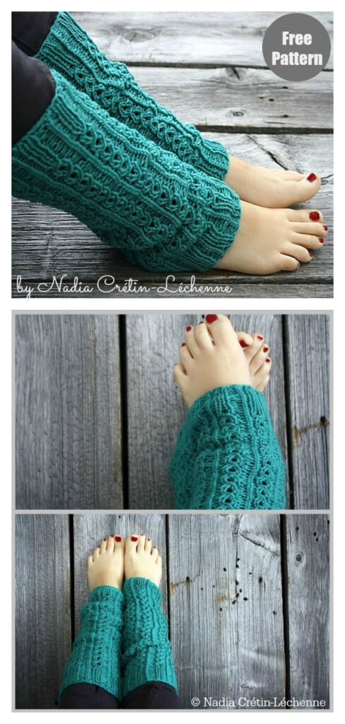 Lace Leg Warmers Free Knitting Pattern - Something Easy Or What Crossword