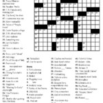 Printable Easy Crossword Puzzles With Answers Printable Crossword Puzzles - Super Easy Answer Crossword Clue