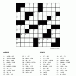 Number Crossword Puzzle 2 Crossword Puzzles Maths Puzzles Math  - Take It Easy 2 Words Crossword
