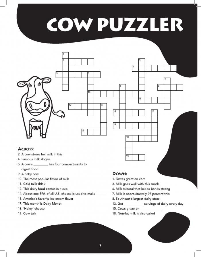 Life On The Farm Crossword Worksheets 99Worksheets - Take It Easy Crossword Climber