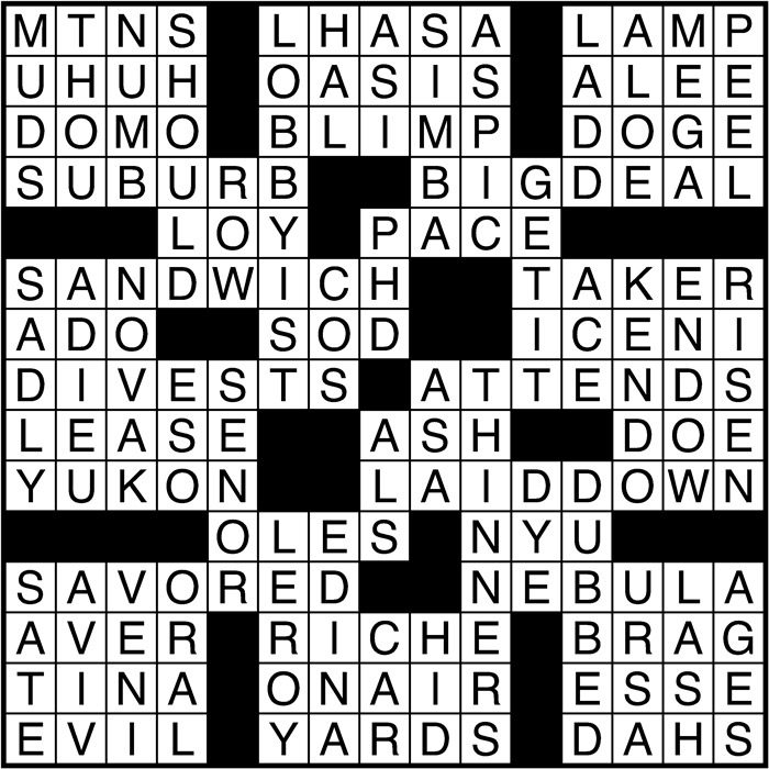 Forest Grazer Crossword Puzzle Printablecrosswordpuzzlesfree - Task Easy To Accomplish Crossword Clue