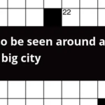 Fails To Be Seen Around A New Set In Big City Crossword Clue - The Big Easy City Crossword Clue