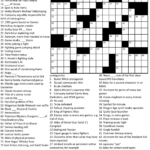 Printable Crossword Puzzles 1 Coloring Kids - They Are Easy To Take Crossword