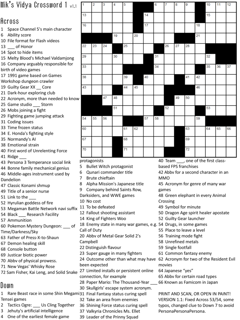 Printable Crossword Puzzles 1 Coloring Kids - They Are Easy To Take Crossword