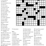 Free Printable Cards Free Printable Crossword Puzzles Printable  - They Go Down Easy Crossword