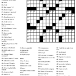 Free Printable Sunday Crossword Puzzles Free Printable - Trial That's Not Easy Crossword