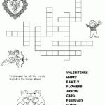 5 Easy Valentines Crosswords For Kids Valentines Crossword - Valentine's Day Crossword Easy