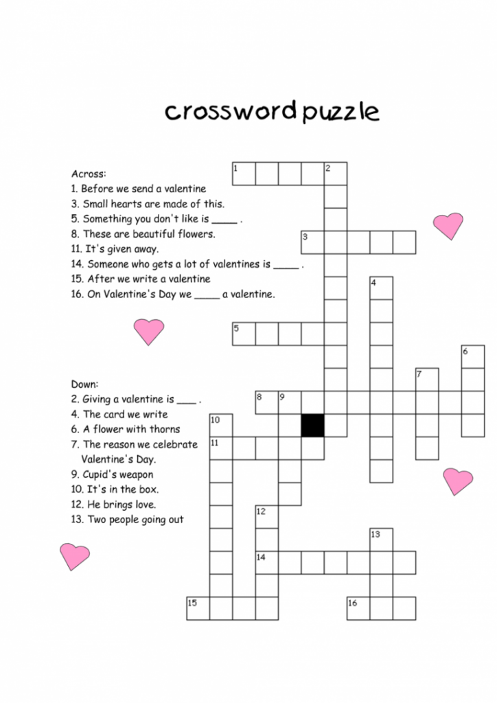 Very Easy Crossword Puzzles Fun 101 Printable - Very Easy Crossword Puzzles For Kids Printable