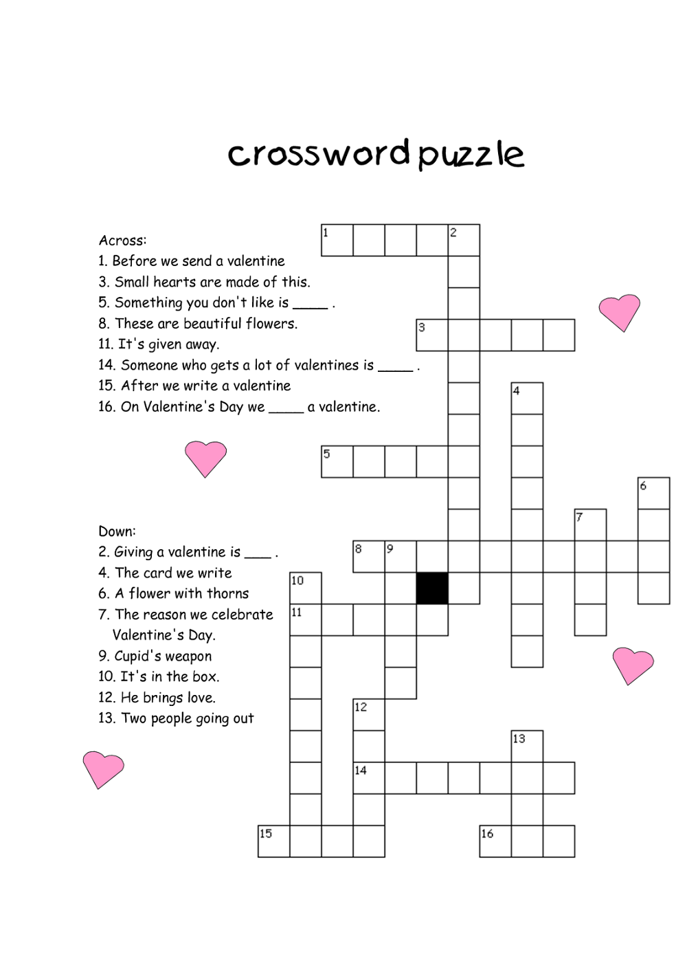 Very Easy Crossword Puzzles Fun 101 Printable - Very Easy Crosswords