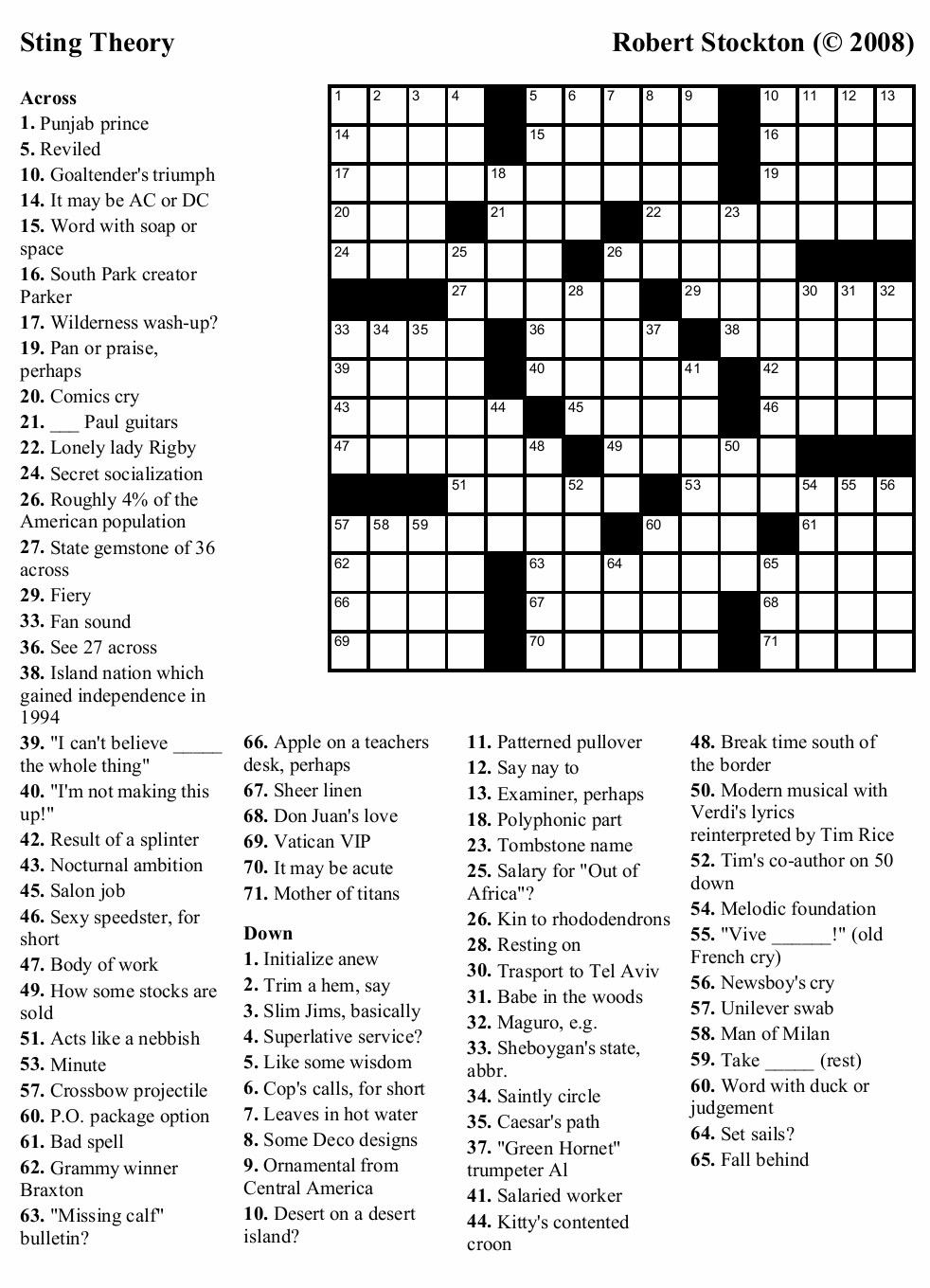 Washington Post Crossword Puzzle Printable Surfeaker - Washington Post Crossword Easy