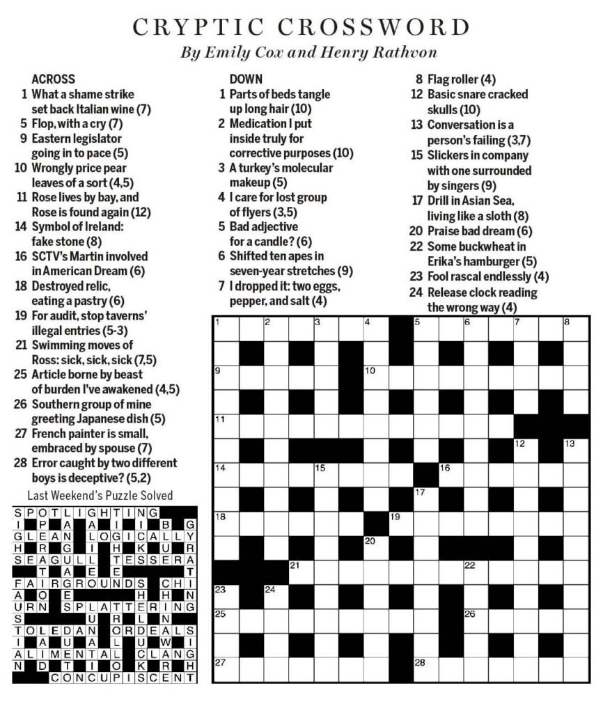 Printable Wsj Crossword Printable Crossword Puzzles - Wolf Of Wall Street Easy Crossword Puzzle