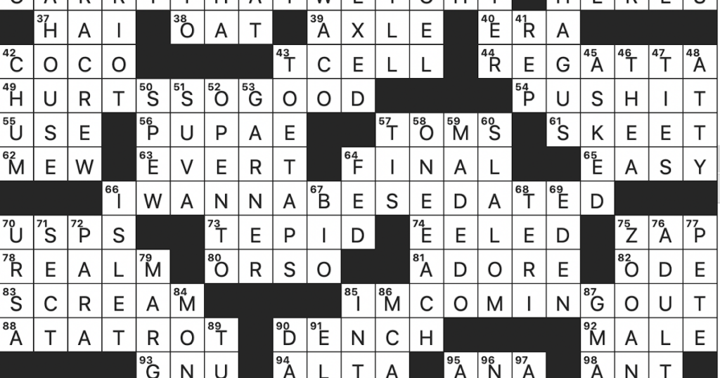 Rex Parker Does The NYT Crossword Puzzle Country Singer McKenna SUN  - You Make It Easy Country Singer Crossword